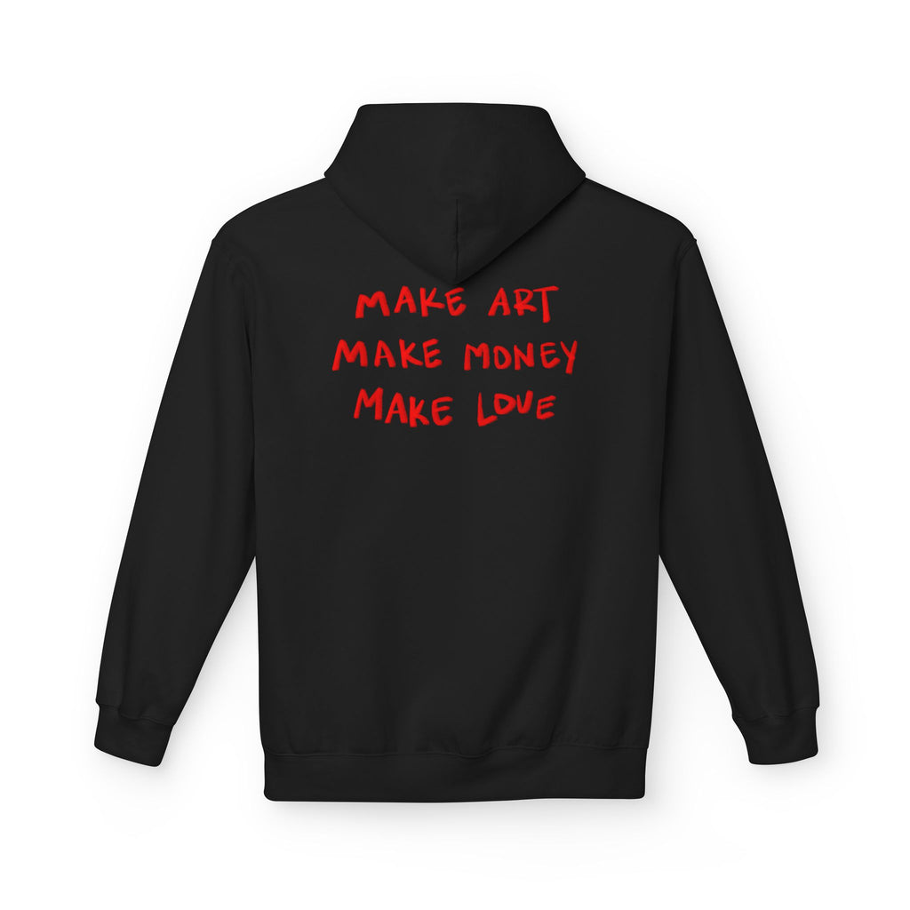 art, money, love Fleece Hoodie