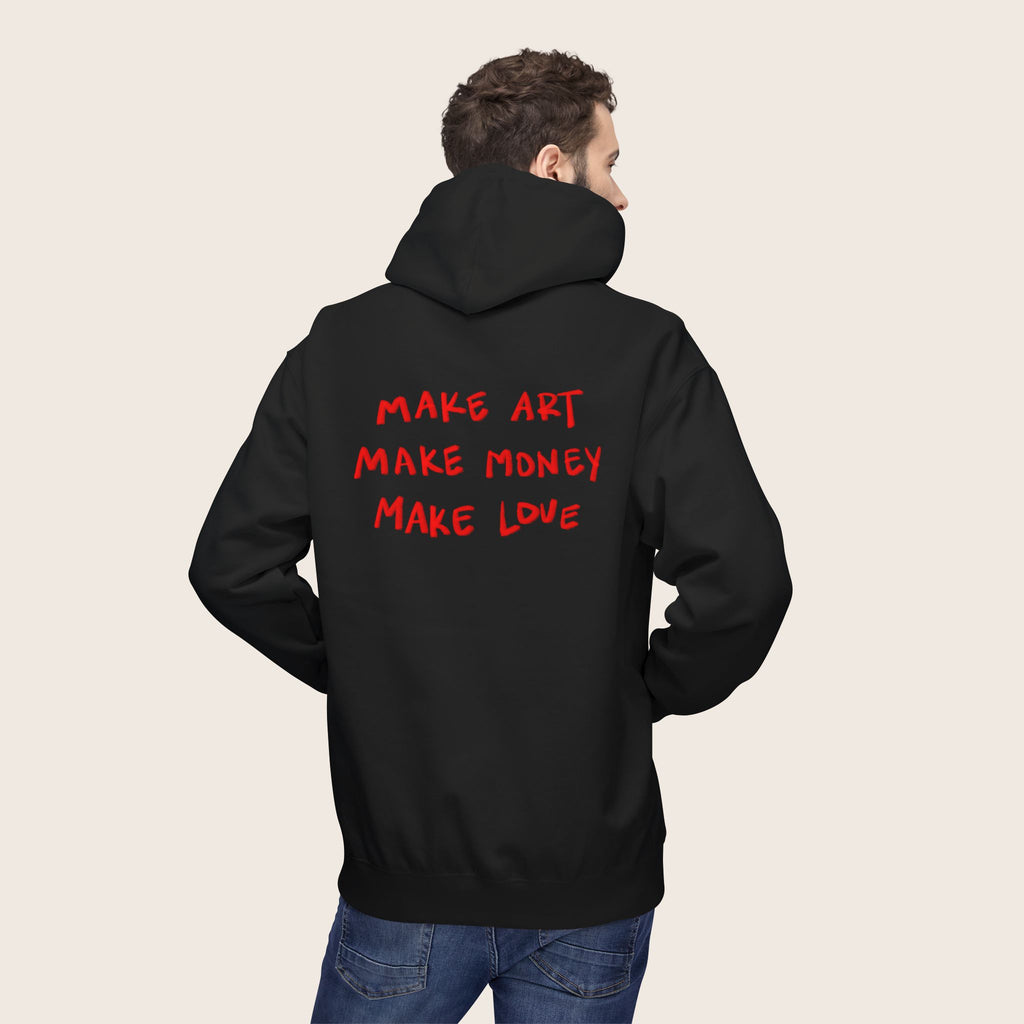 art, money, love Fleece Hoodie