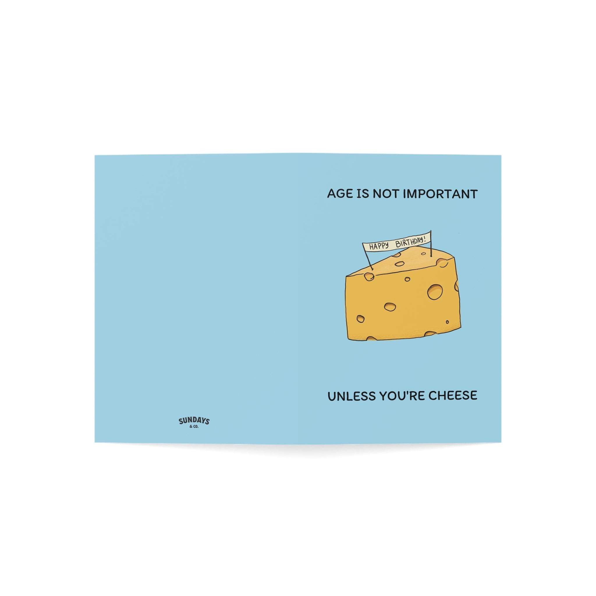 Cheese Birthday Card